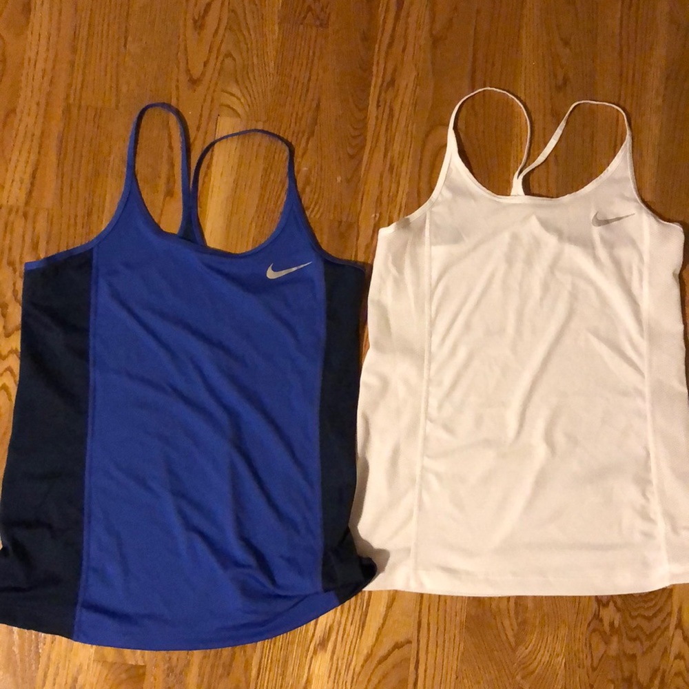 TWO never worn nike athletic tanktops